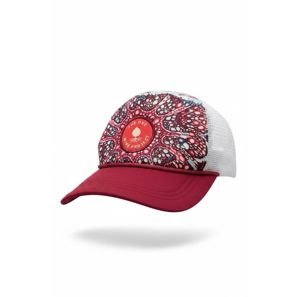 Odell Brewing The OBC Wine Project Trucker Hat Snapback Mesh Cap Floral Graphic
